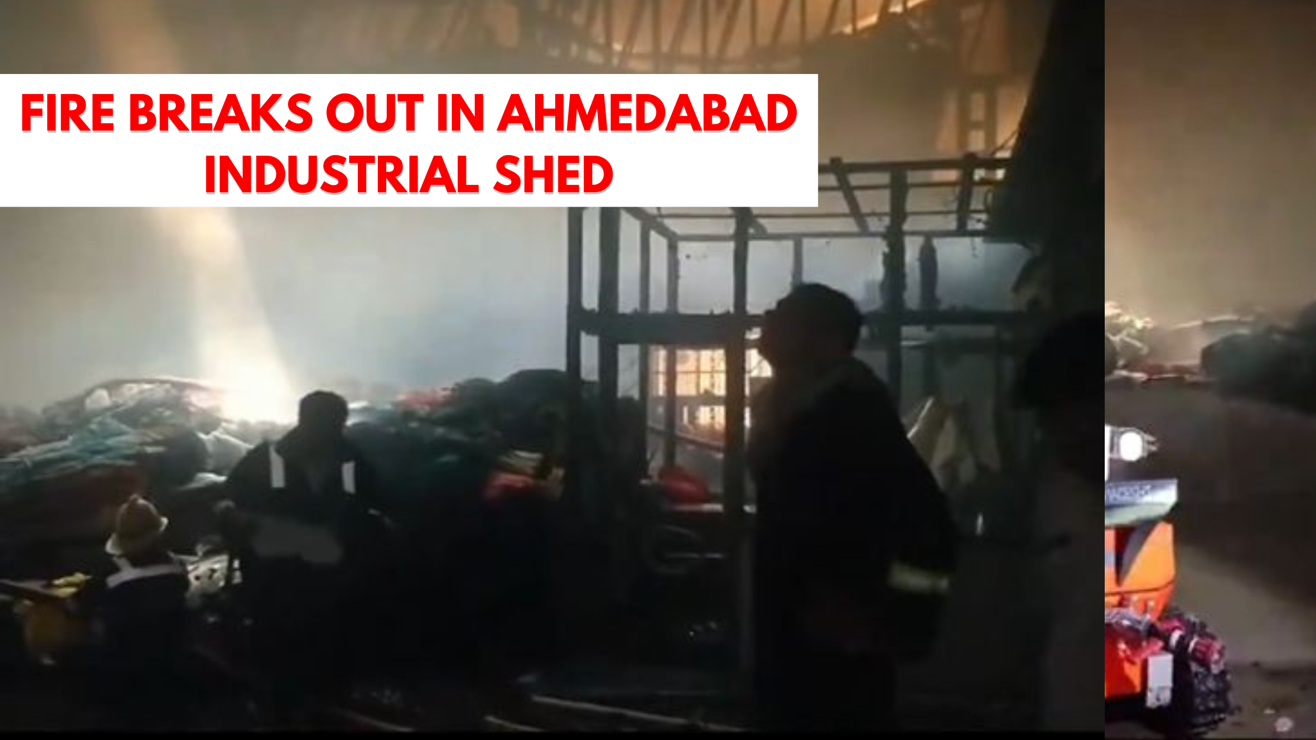 Major Fire Breaks Out in Ahmedabad Industrial Shed, Prompting Large-Scale Evacuation