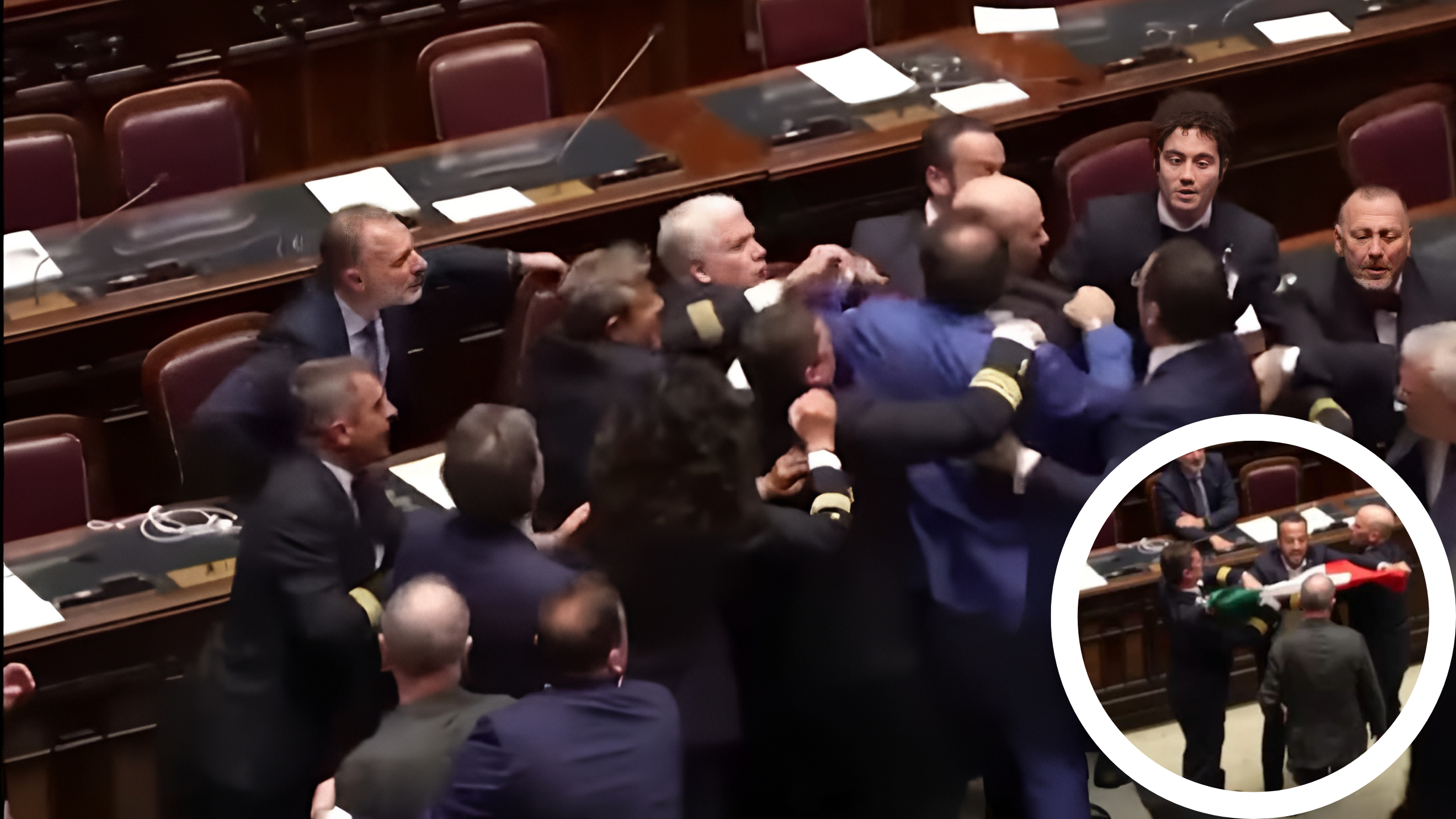 Chaos in Italian Parliament: Lawmakers Brawl Over Regional Autonomy Plans