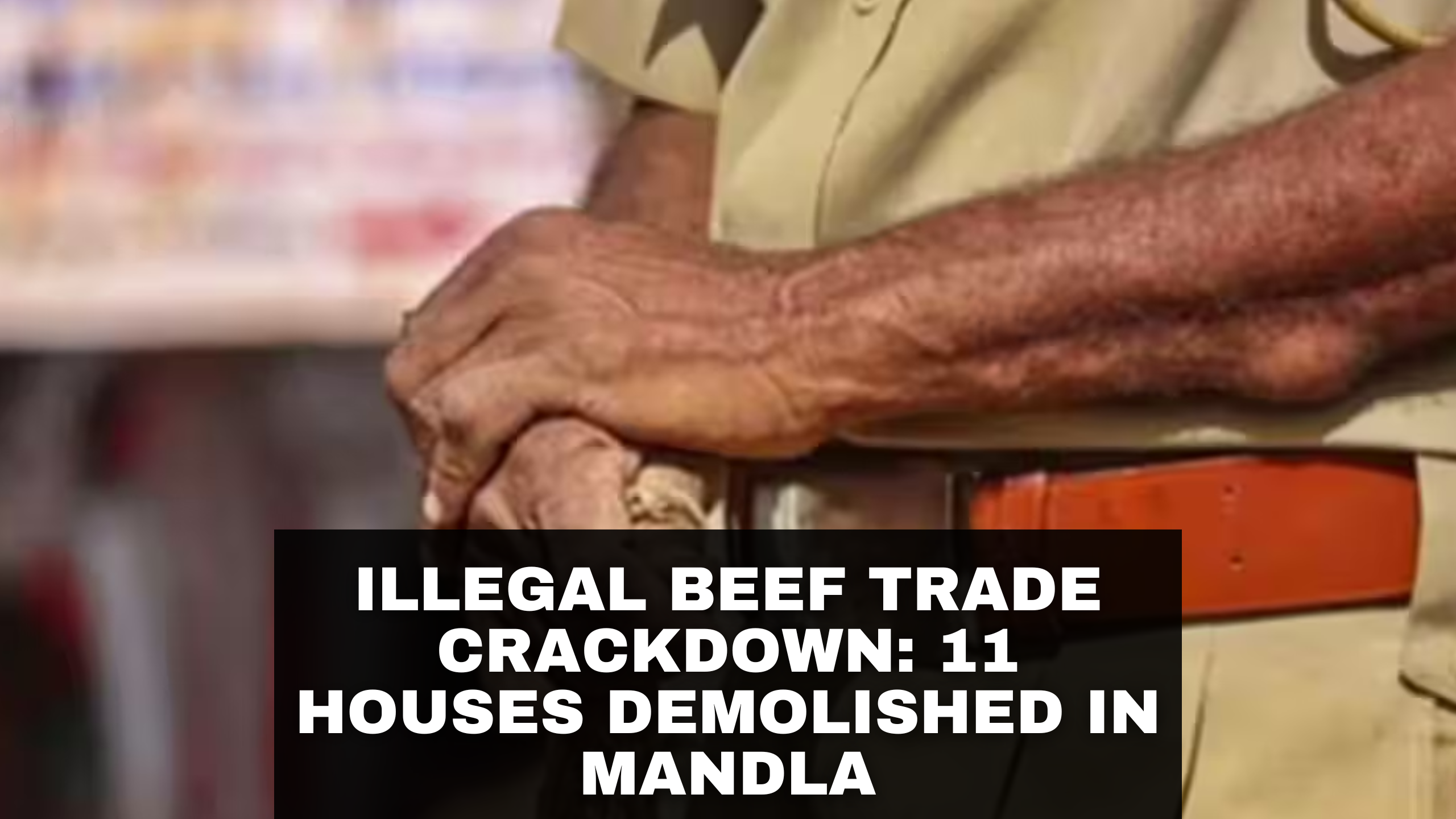 Illegal Beef Trade Crackdown: 11 Houses Demolished in Mandla