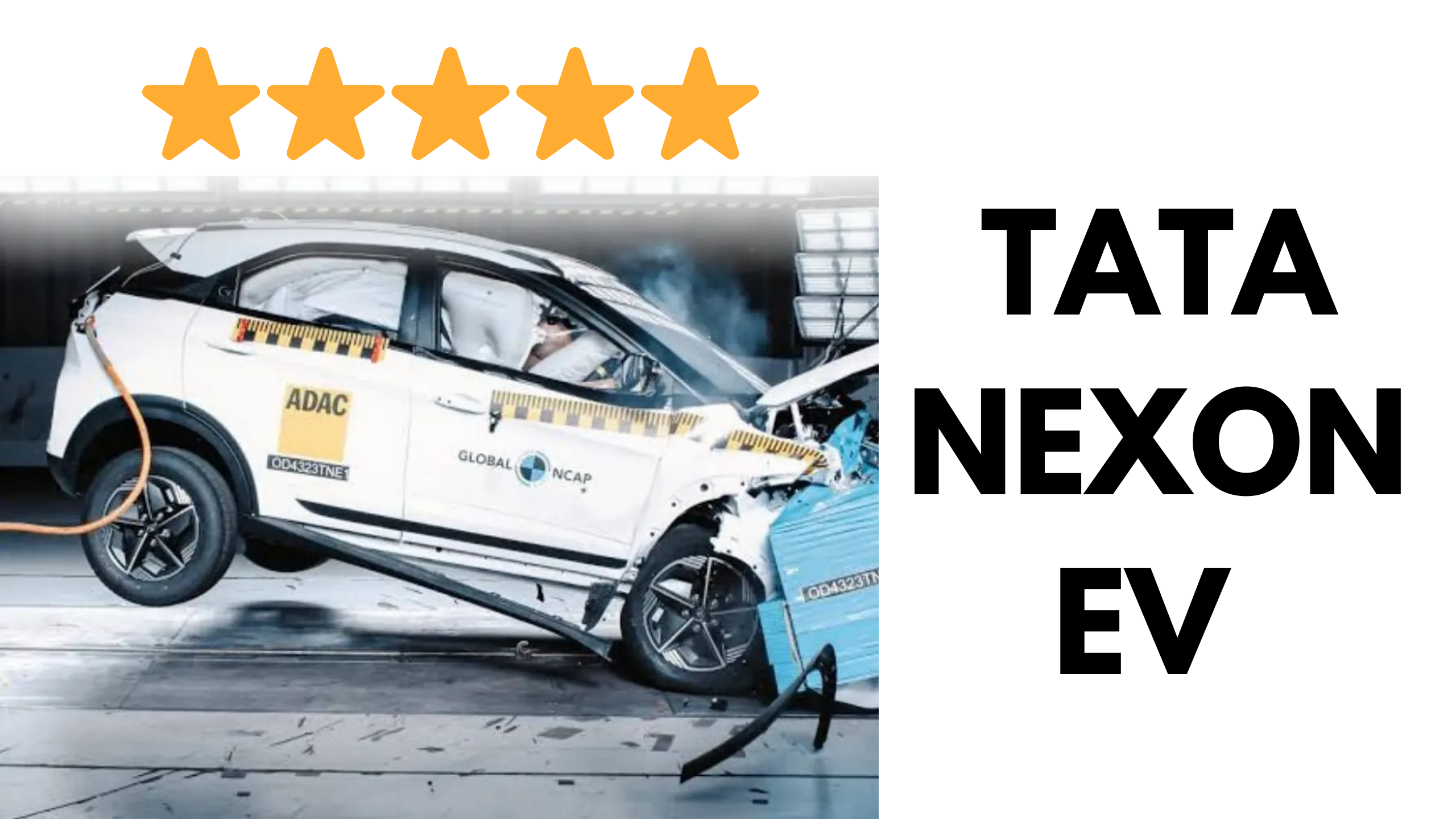 Tata Nexon EV Scores 5-Star in Bharat NCAP Crash Test