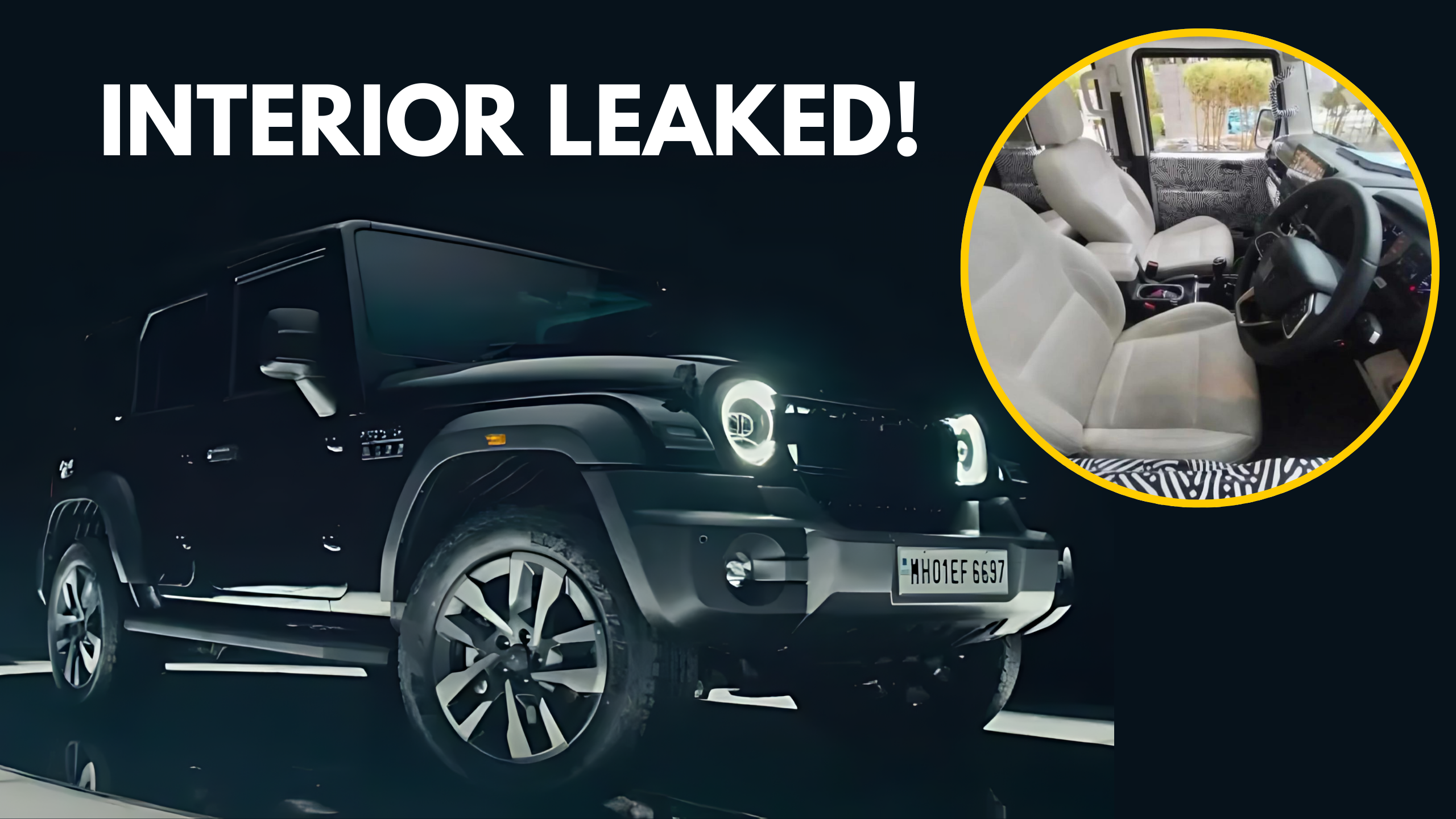 Mahindra Thar ROXX Interior Leaked Before Launch—See Photos & Details